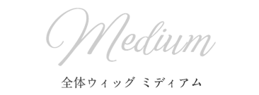 全体ウィッグ ミディアム